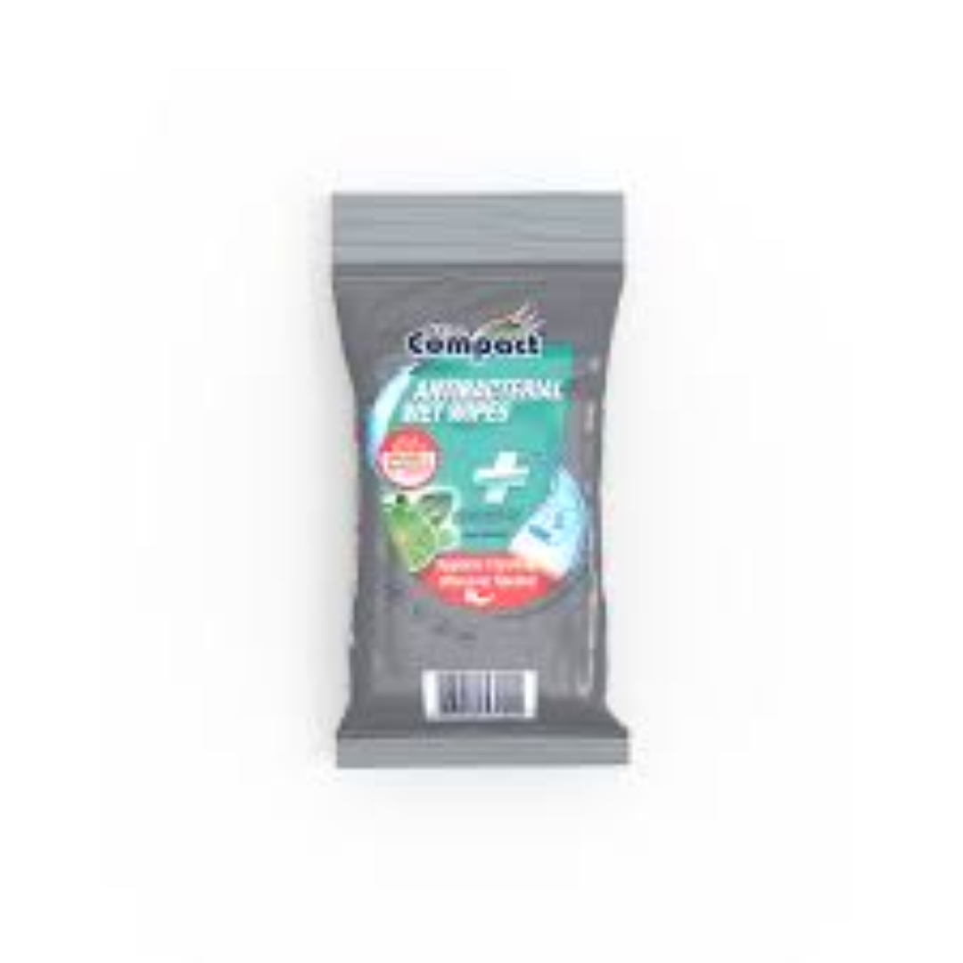 ULTRA COMPACT ANTIBACTERIAL WIPES 15'S